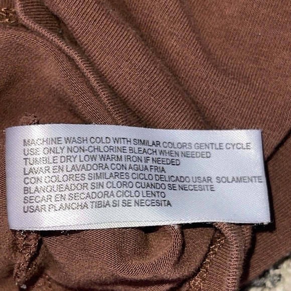 brown tank with lace deep vneck size Medium - Picture 14 of 16